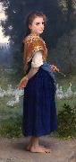 William-Adolphe Bouguereau The Goose Girl oil painting on canvas